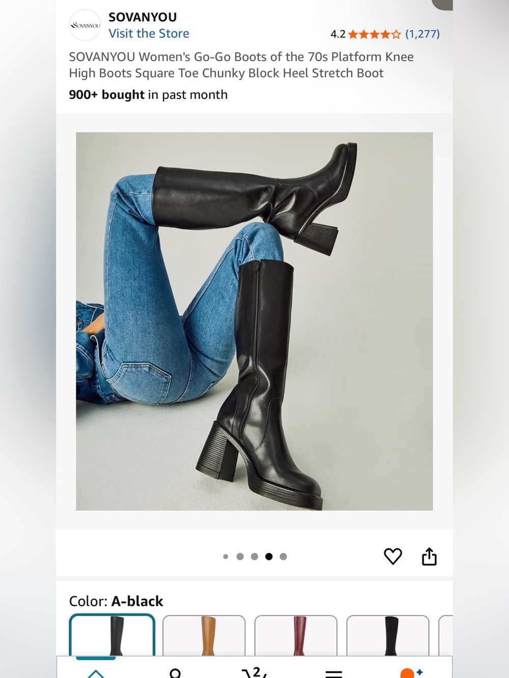 Black Platform Boots